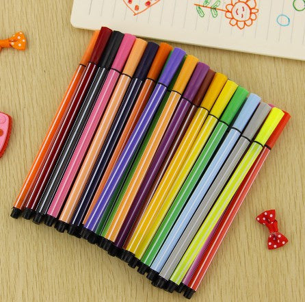 Pen Brush Highlighter Stationery Markers