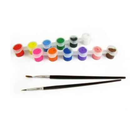 Blue Brushes Per Set Acrylic Paints